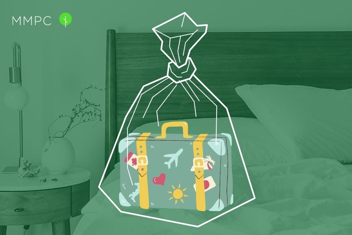 Bed Bug Proof Laundry Bag, Travel Laundry Bag